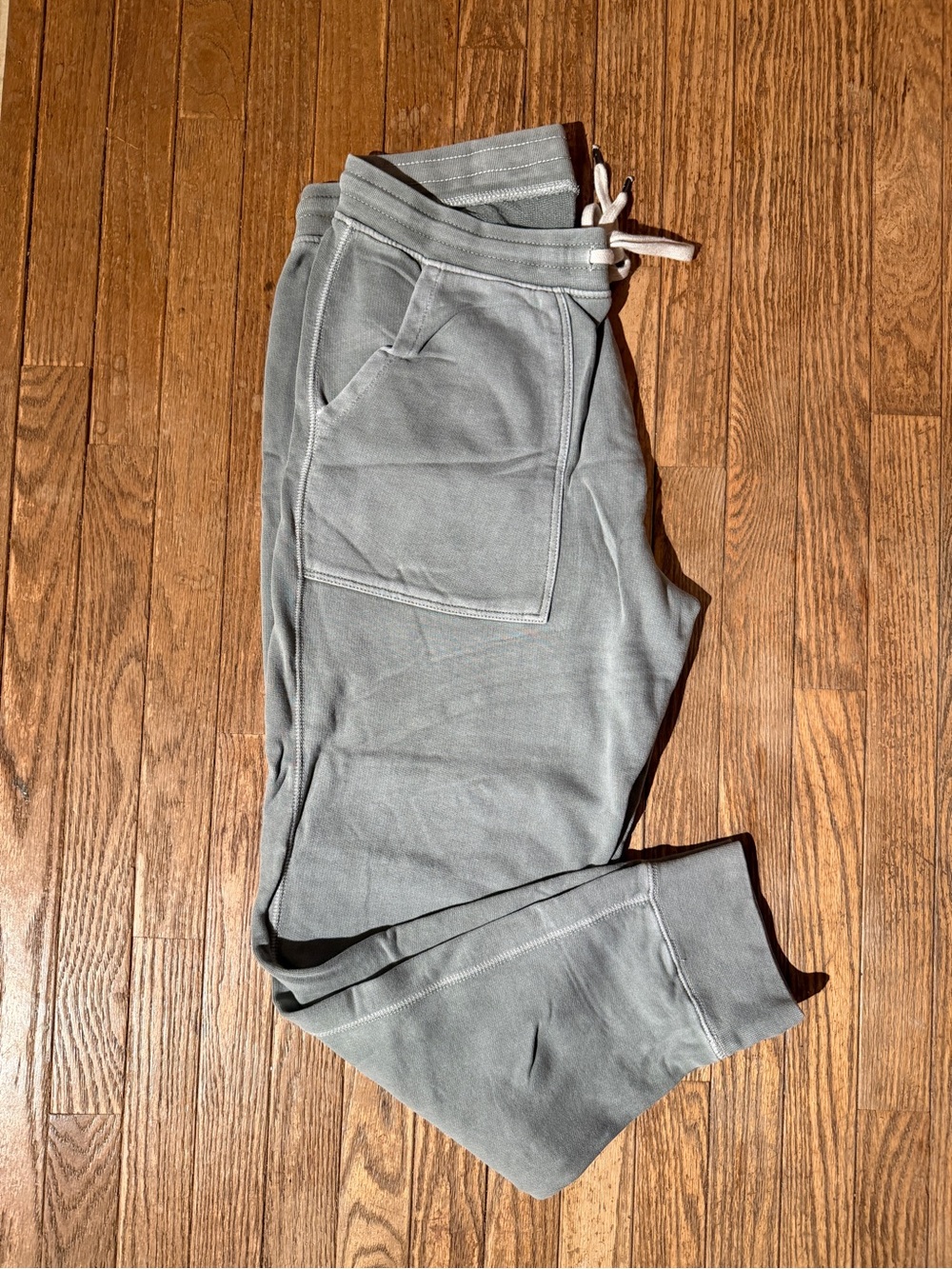 American Eagle Outfitters Men's Green/Gray Drawstring Joggers